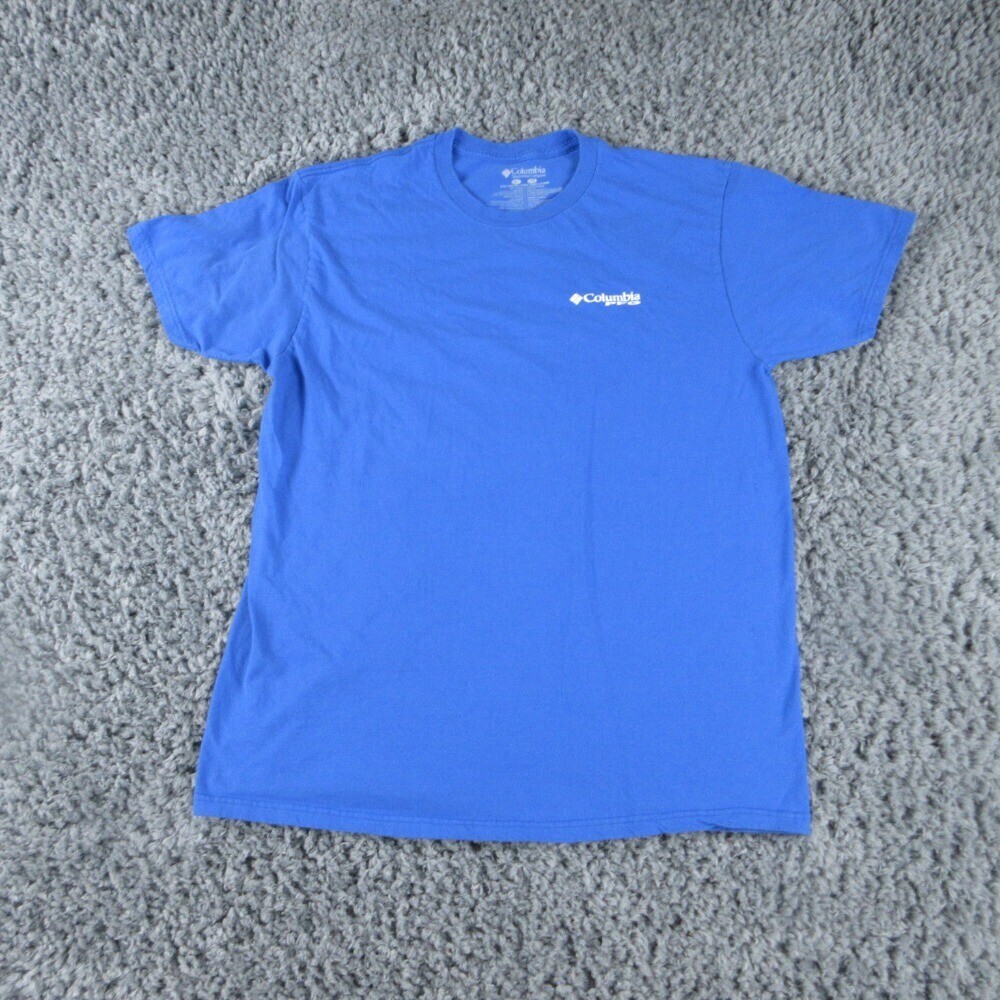 Columbia Shirt Mens XL Blue Mahi Fish PFG Graphic Tee
